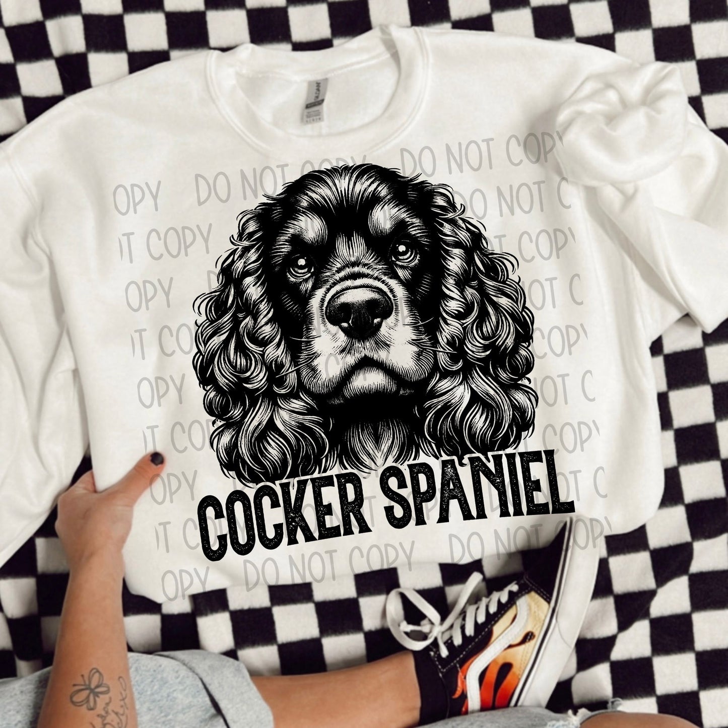 Cocker Spaniel Portrait - DTF