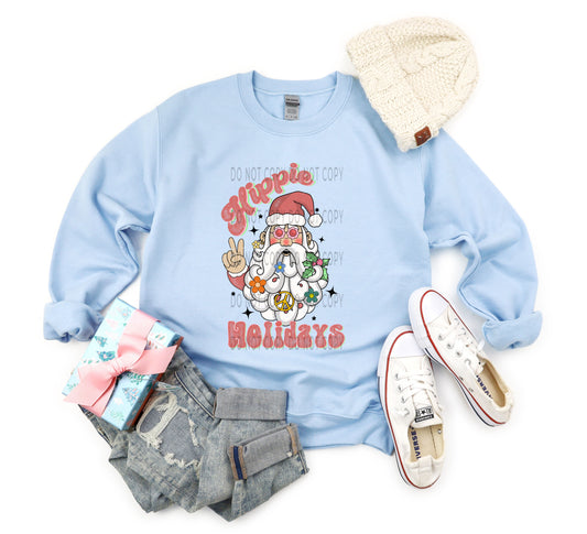 Hippie Holidays Distressed - DTF
