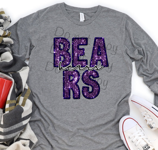 Bears stacked sequin -DTF