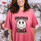 Christmas Vibes Happy Face - DTF