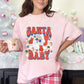 Santa Baby Checkered Wht  - DTF
