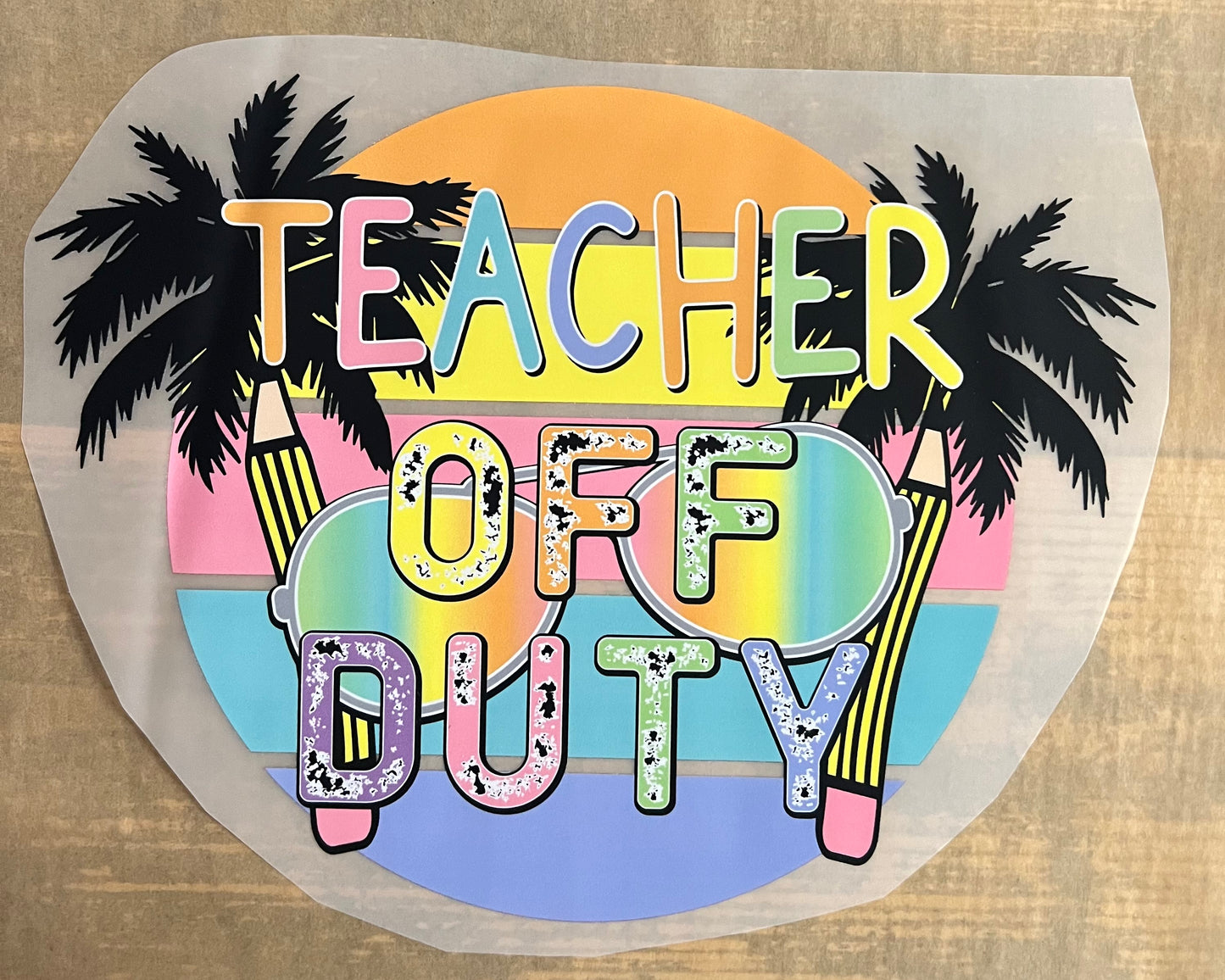 School-Teacher off duty 11”-DTF RTS