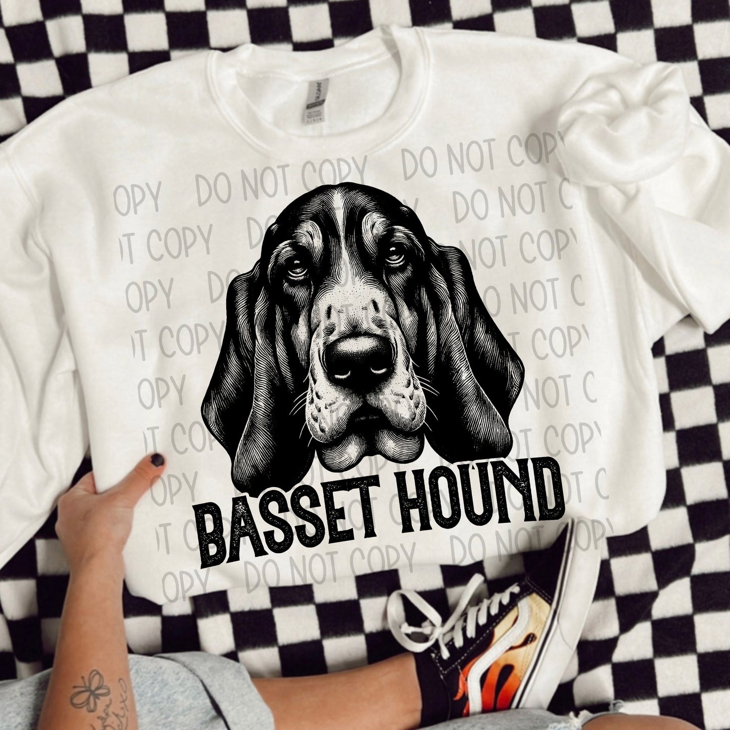 Basset Hound Portrait - DTF