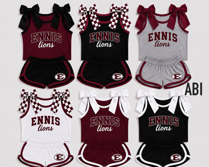 ABI Custom Bow Shirt and Shorts Set  -Pre Order