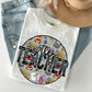 Stem Teacher Distressed Circle With School Bus And Crayons - DTF
