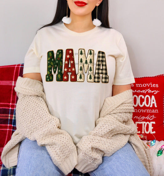 Mama Christmas patterns-DTF&UV