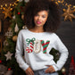 Joy with bow faux knit-DTF&UV
