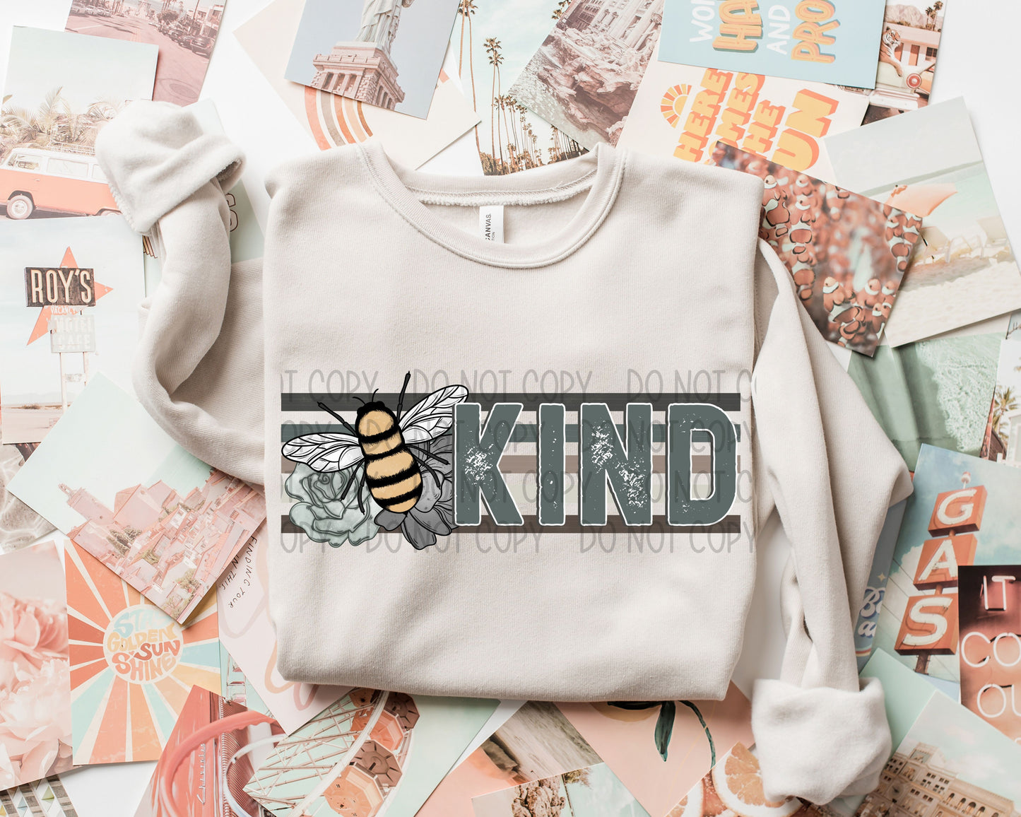 Bee Kind Stripes - DTF