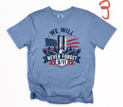 9/11 25th Anniversary (multiple options) -DTF&UV
