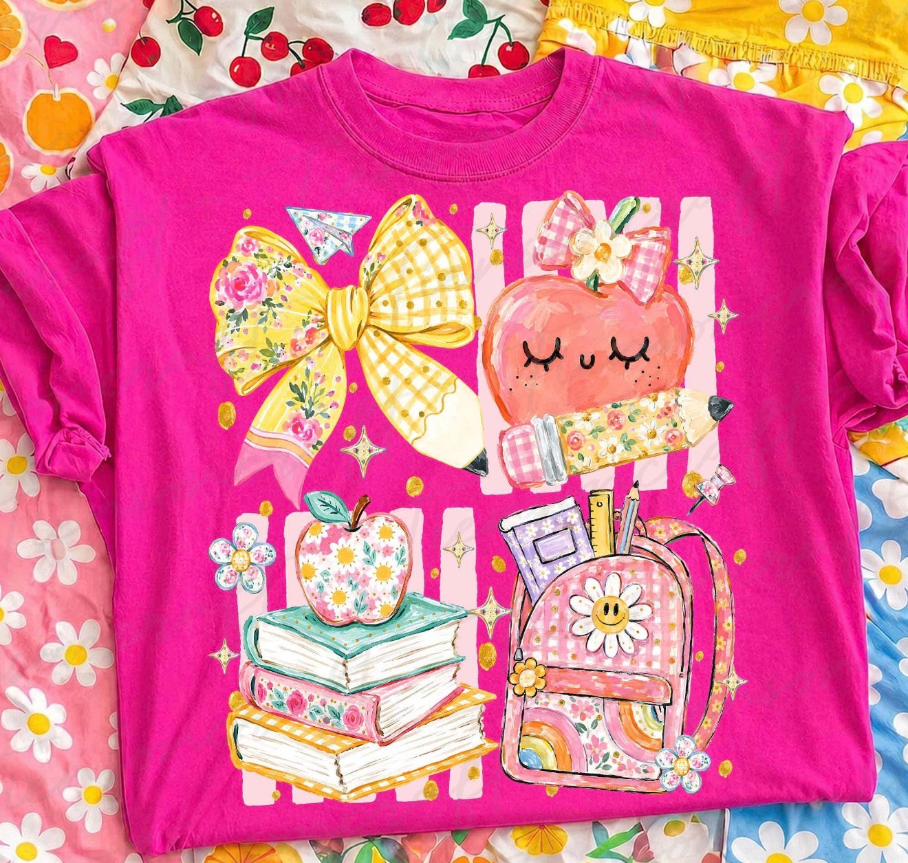 School floral 9”- DTF DEAL