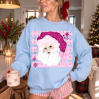 Pink Preppy Santa- DTF