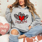 Love Never Fails Leopard Hearts - DTF