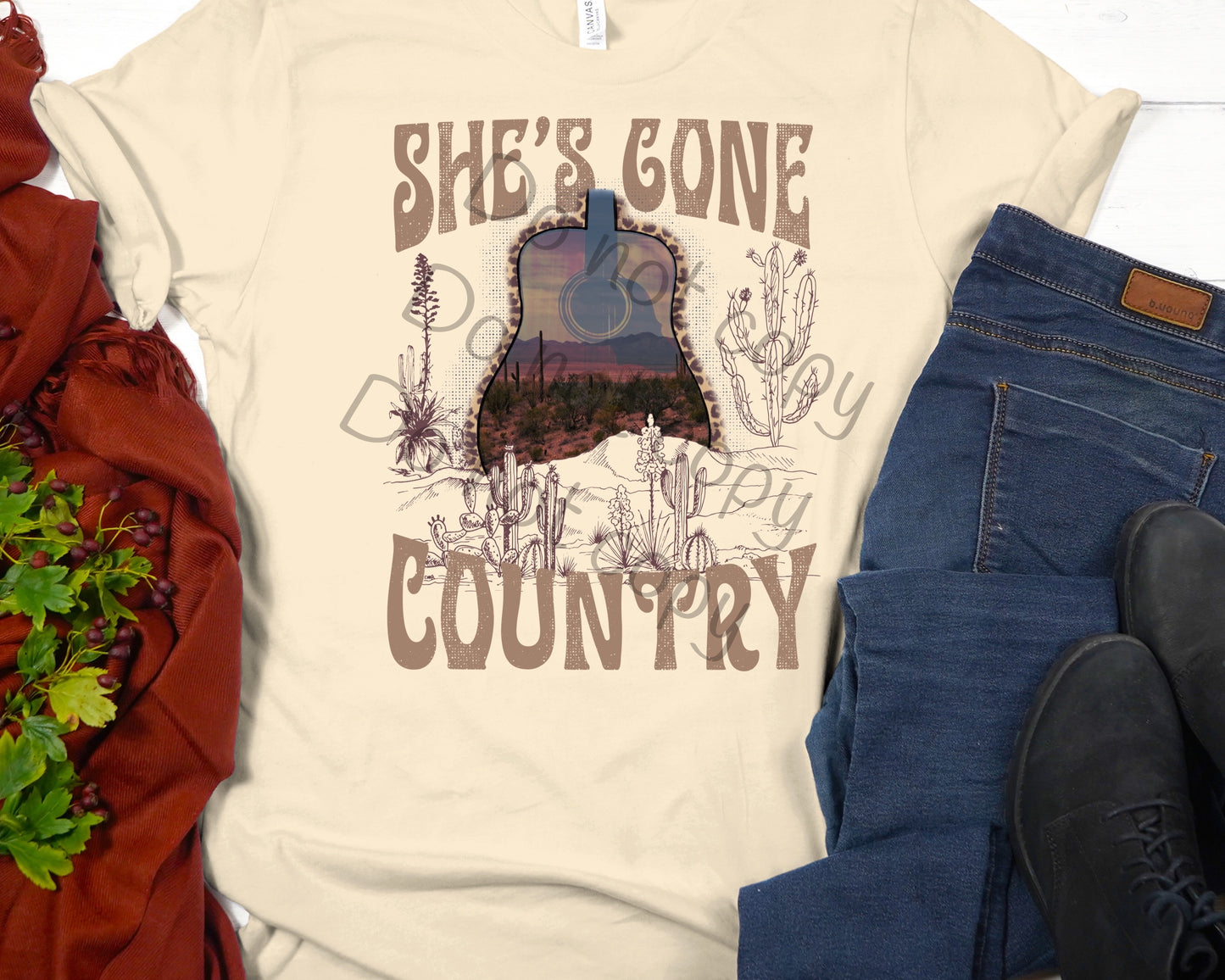 She’s gone country-DTF