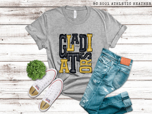 Gladiators Black and Gold - DTF