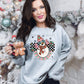 Groovy And Bright Snowman Retro Checkered Blk - DTF
