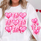 Xo Be Mine Pink Checkered (FRONT OF SHIRT & SLEEVE COMBO)-DTF