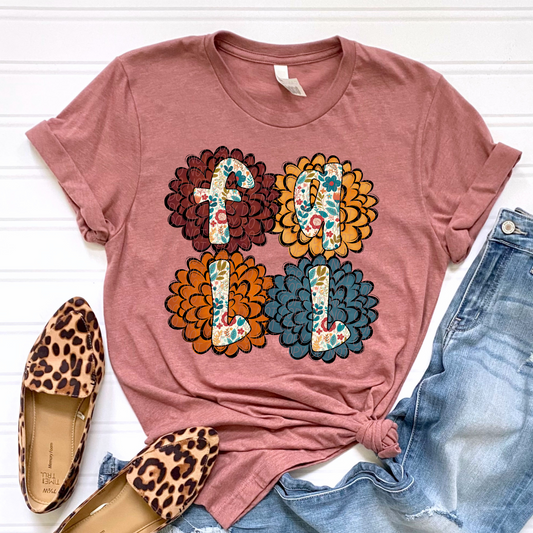 FALL FLOWERS-DTF&UV