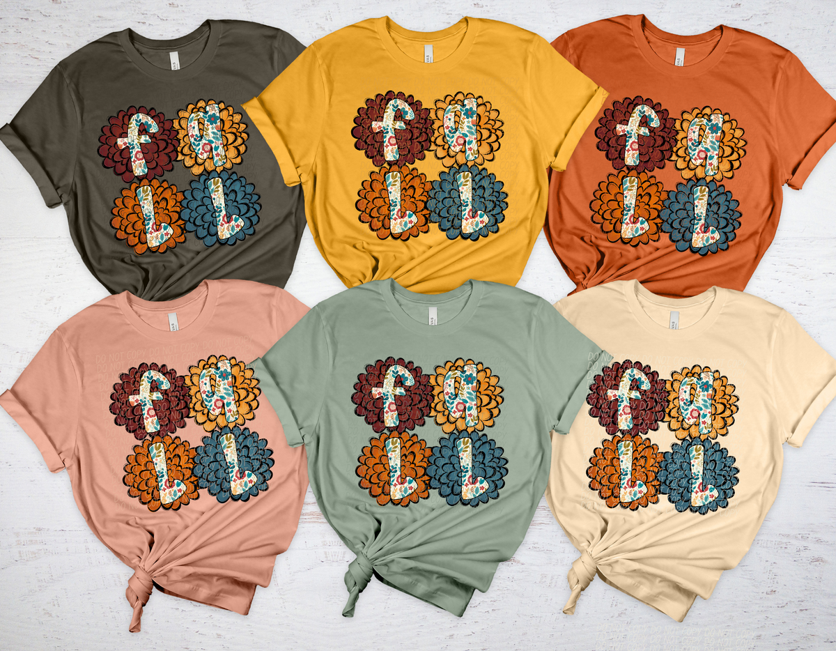 FALL FLOWERS-DTF&UV