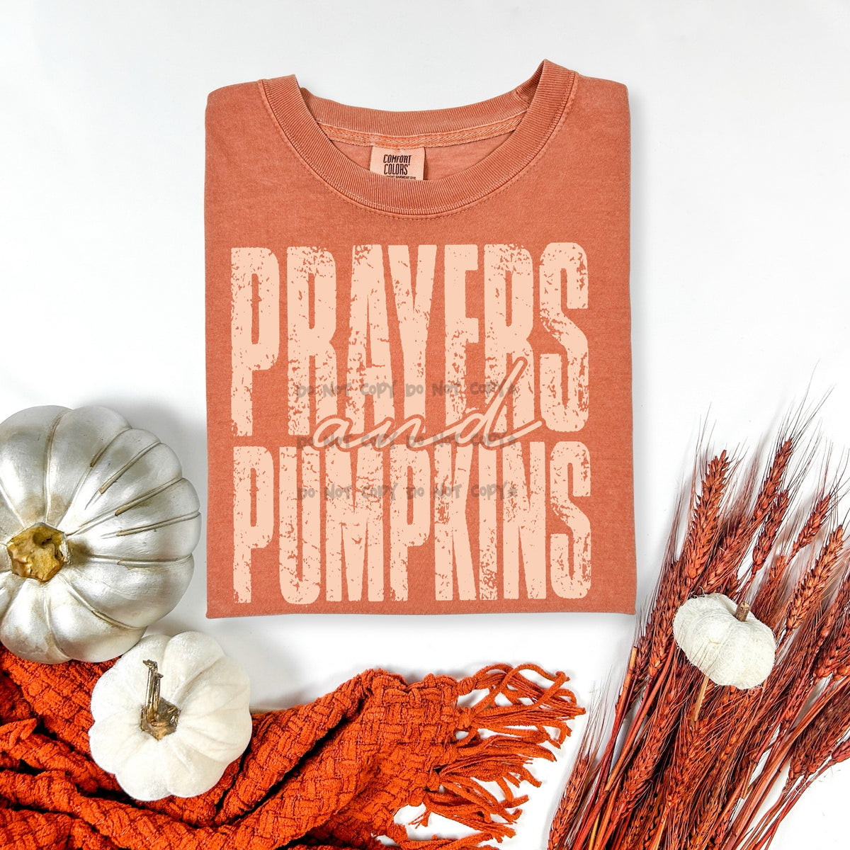 Prayers and Pumpkins distressed- DTF&UV