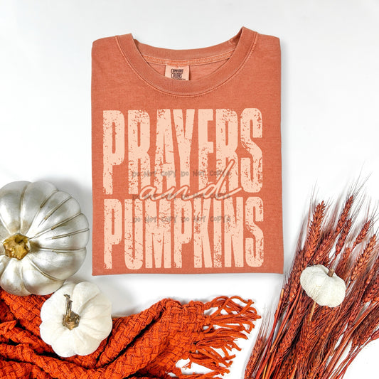 Prayers and Pumpkins distressed- DTF&UV