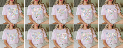 Girl floral Grades (10 Options) -DTF