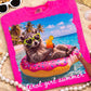 Feral girl summer donut tube- DTF&UV