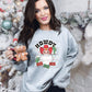 Howdy Ho Ho Ho Checkered Wht - DTF