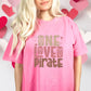 One Loved Pirate Pink Hearts DTF