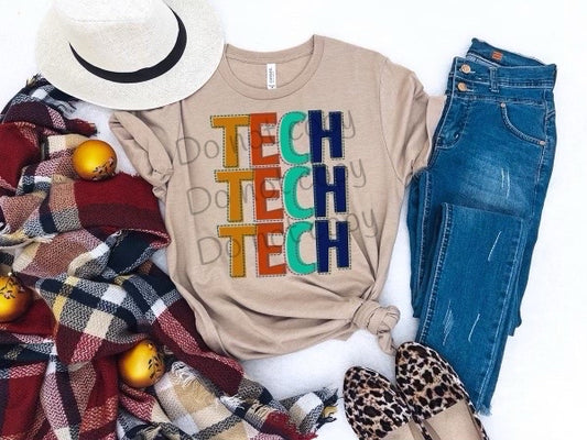 Tech stitched-DTF