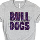 Bulldogs purple sequin bulldogs-DTF