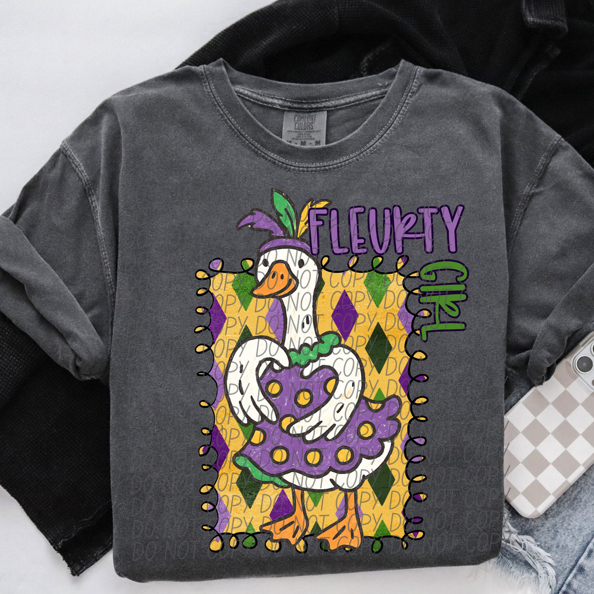FLEURTY GIRL color 2- DTF&UV