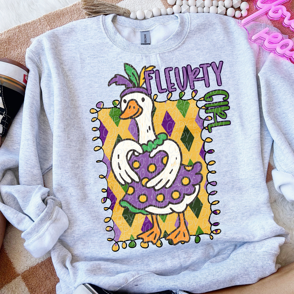 FLEURTY GIRL color 2- DTF&UV