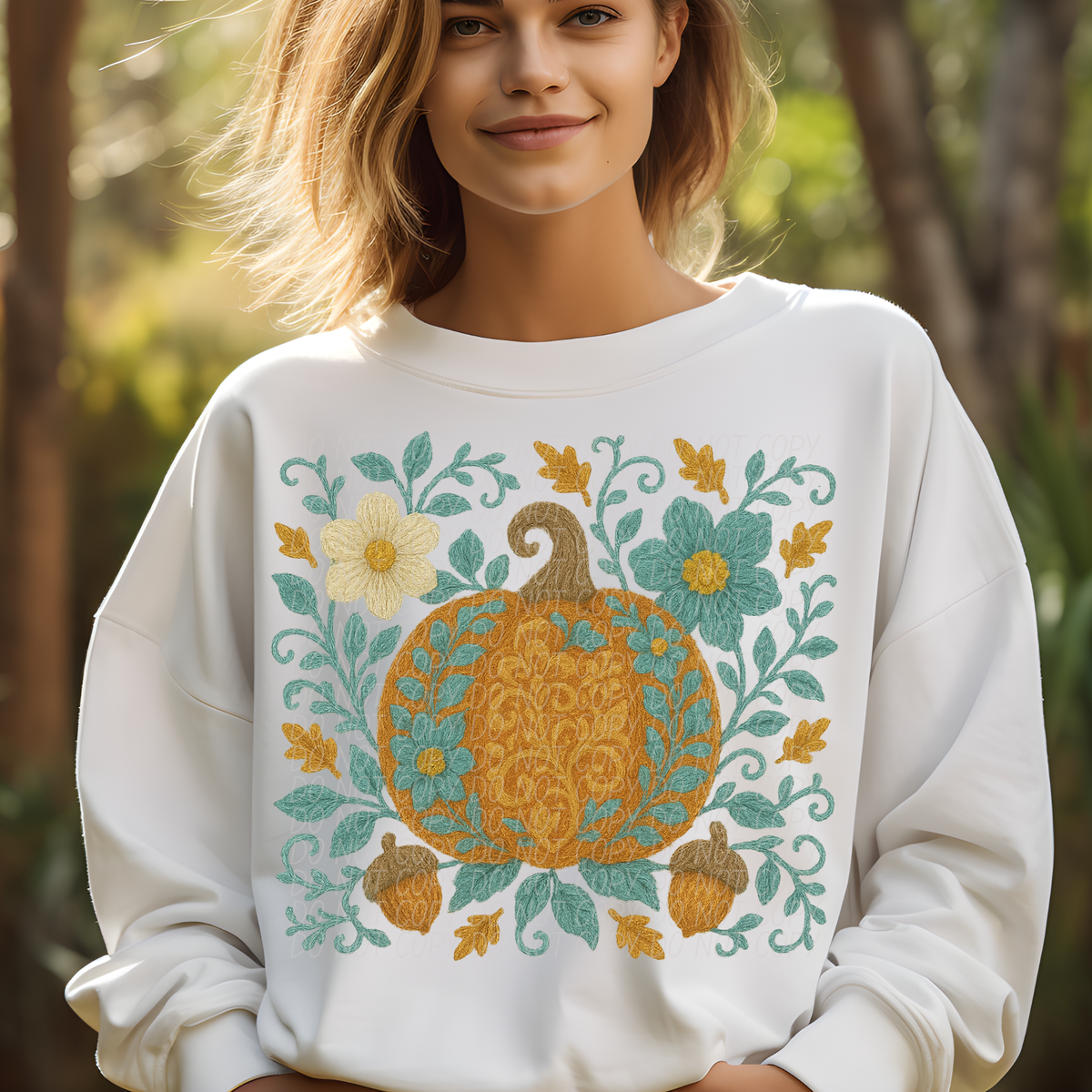 FLORAL PUMPKIN-DTF&UV