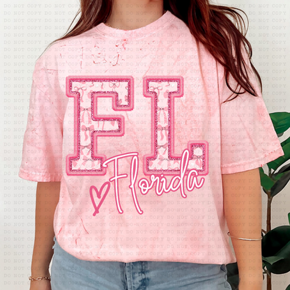 PINK COQUETTE STATES(Dropdown)-DTF