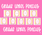Grade Level Pencils(dropdown)- DTF&UV