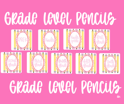 Grade Level Pencils(dropdown)- DTF&UV