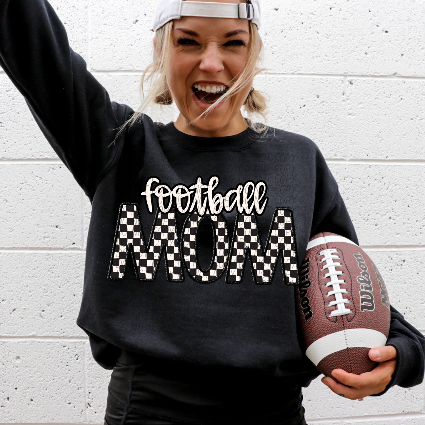 Checkered Sports Mom (dropdown)- DTF&UV