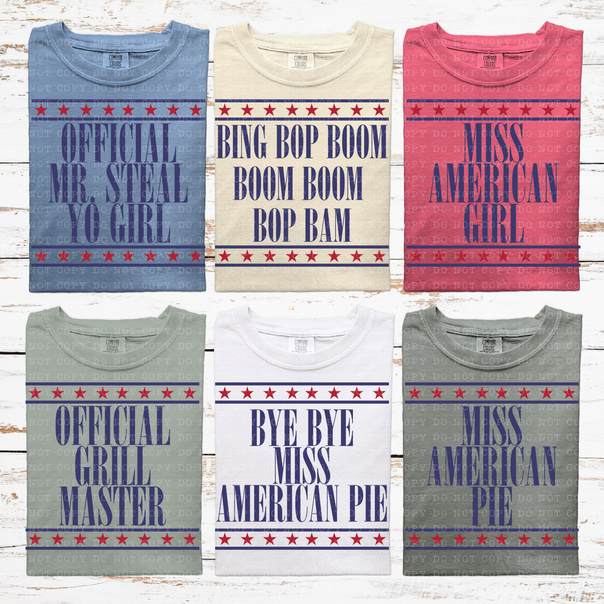 Fourth of July Sayings(all in dropdown)-DTF
