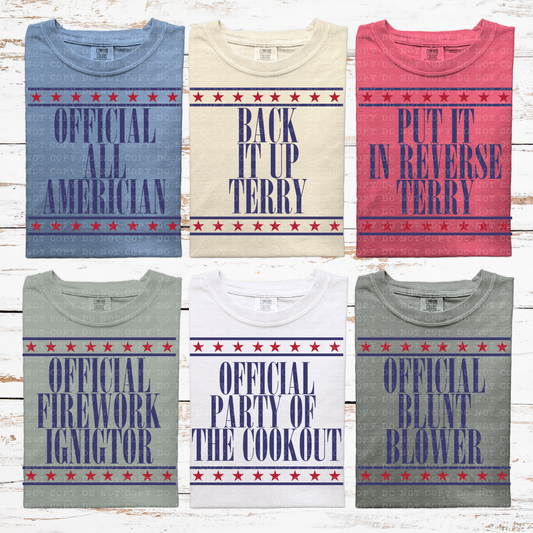 Fourth of July Sayings(all in dropdown)-DTF