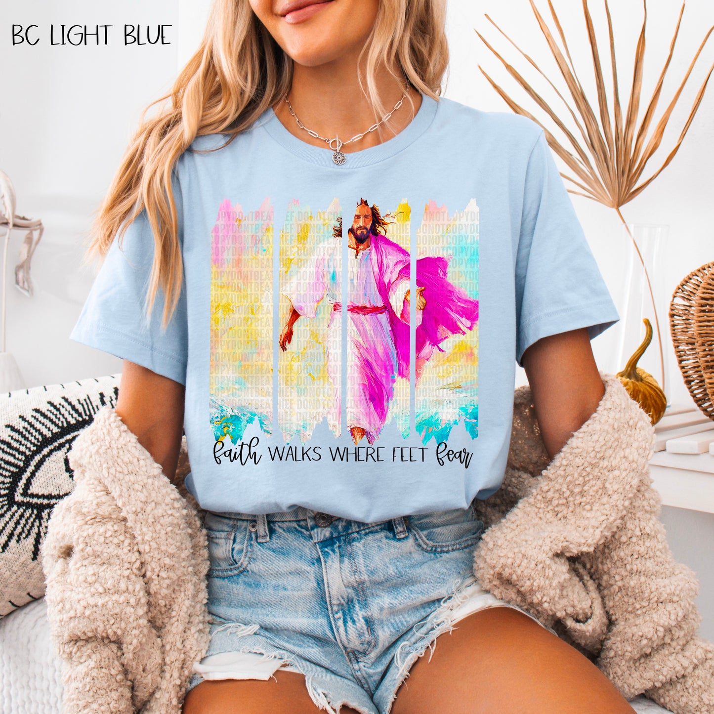 Faith walks feet fear-DTF