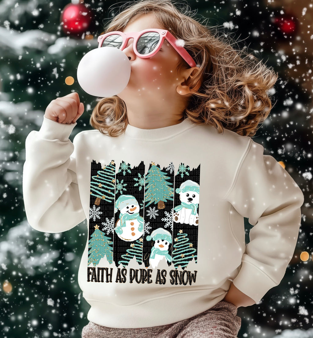 Faith as pure as snow-DTF&UV