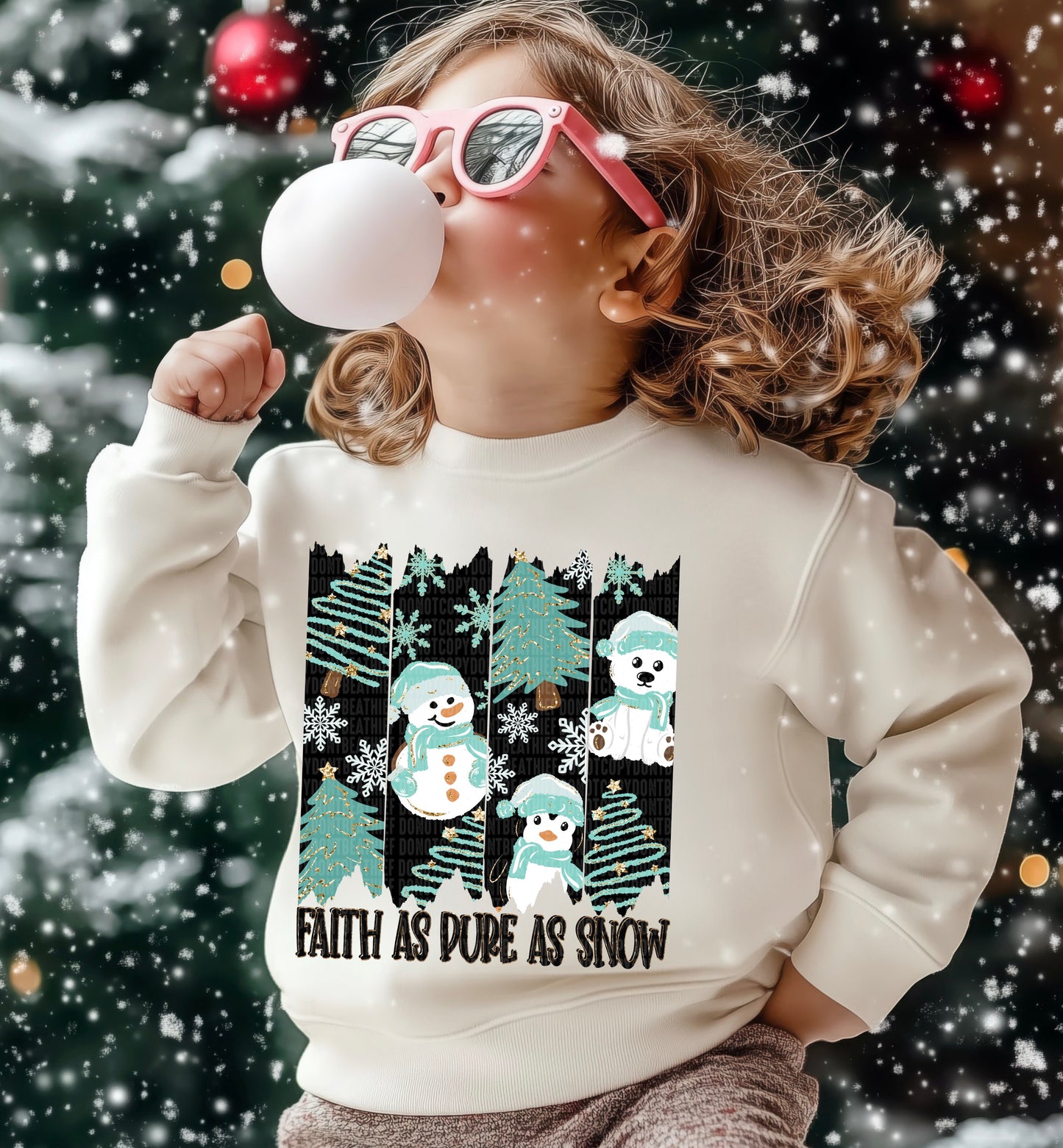 Faith as pure as snow-DTF&UV