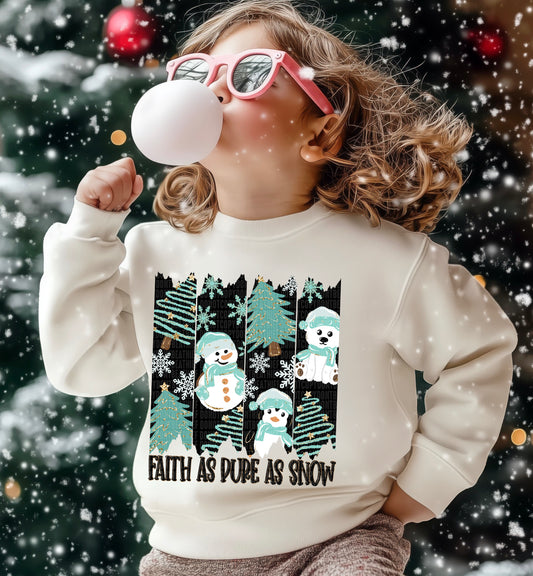 Faith as pure as snow-DTF&UV