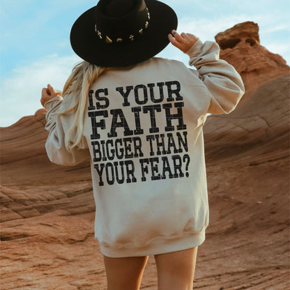 Faith bigger than your fear(black) -DTF&UV