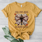 Fall For Jesus leopard bow-DTF