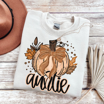 Fall Glitter Pumpkin (dropdown)-DTF&UV