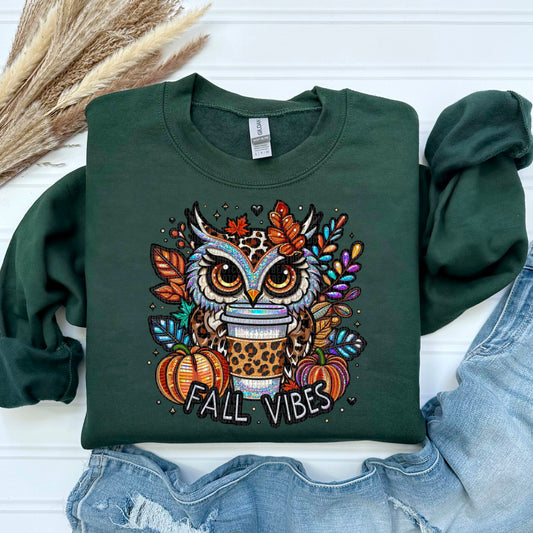 Fall Vibes Owl-DTF