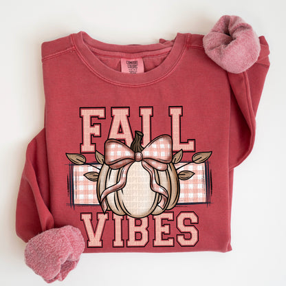 Fall Vibes Pumpkin bow-DTF