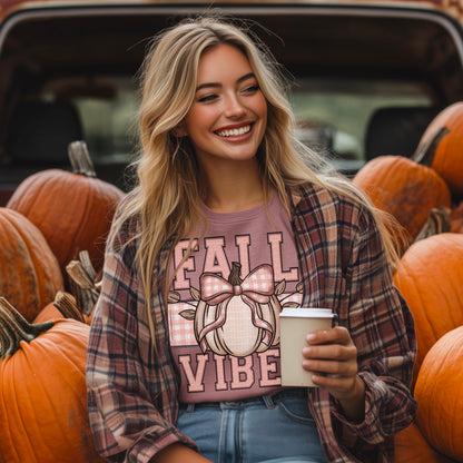 Fall Vibes Pumpkin bow-DTF