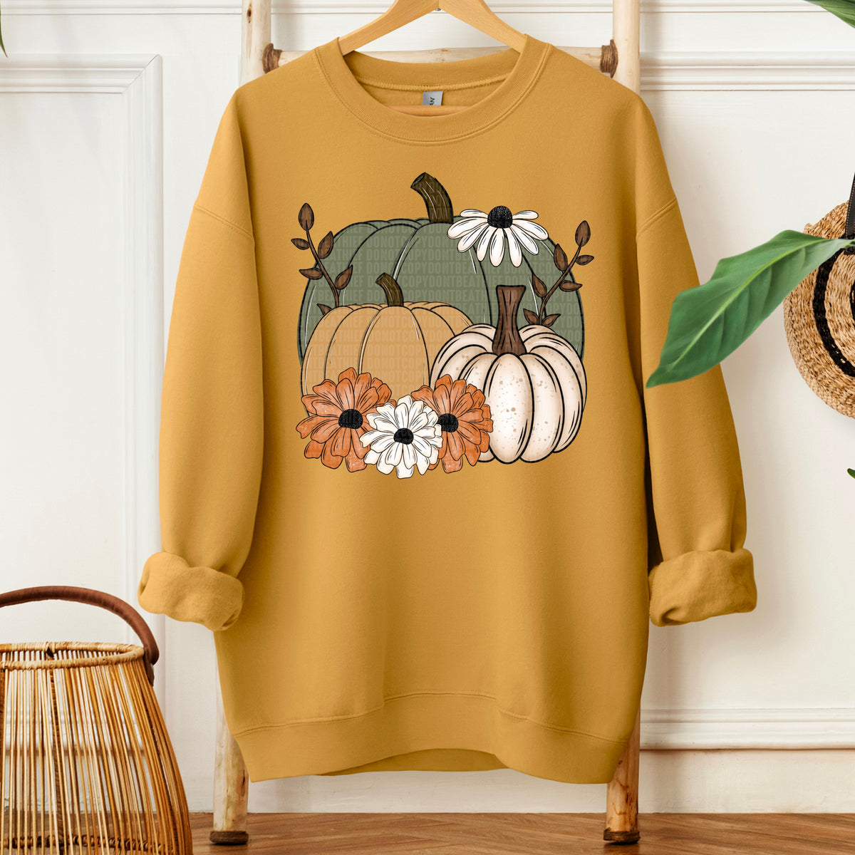 Fall pumpkin floral- DTF&UV